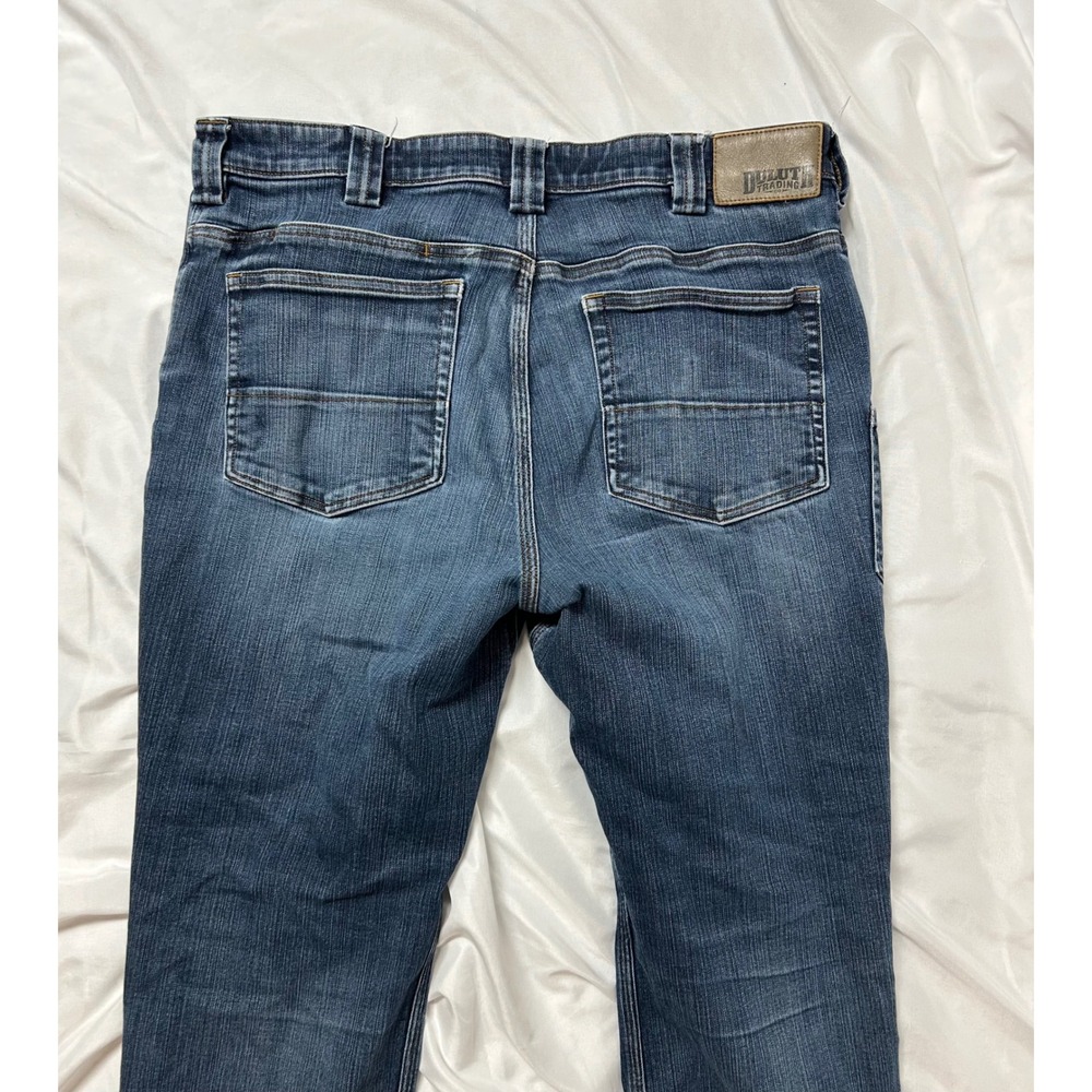 Duluth Trading Co Ballroom Double Flex Jeans Mens 36x28 Relaxed Fit Blue Denim - Picture 8 of 16